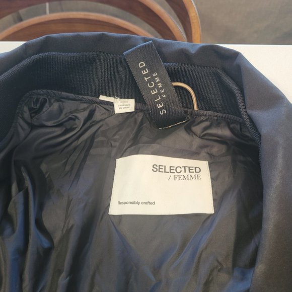 Women's Size 42 Selected Femme Overcoat - Picture 5 of 6